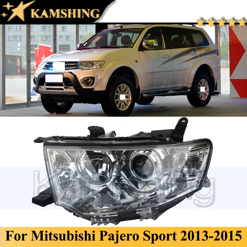 

Галогенный передний бампер Kamshing, фара для Mitsubishi Pajero Sport 2013-2015, фара, передняя фара поворота