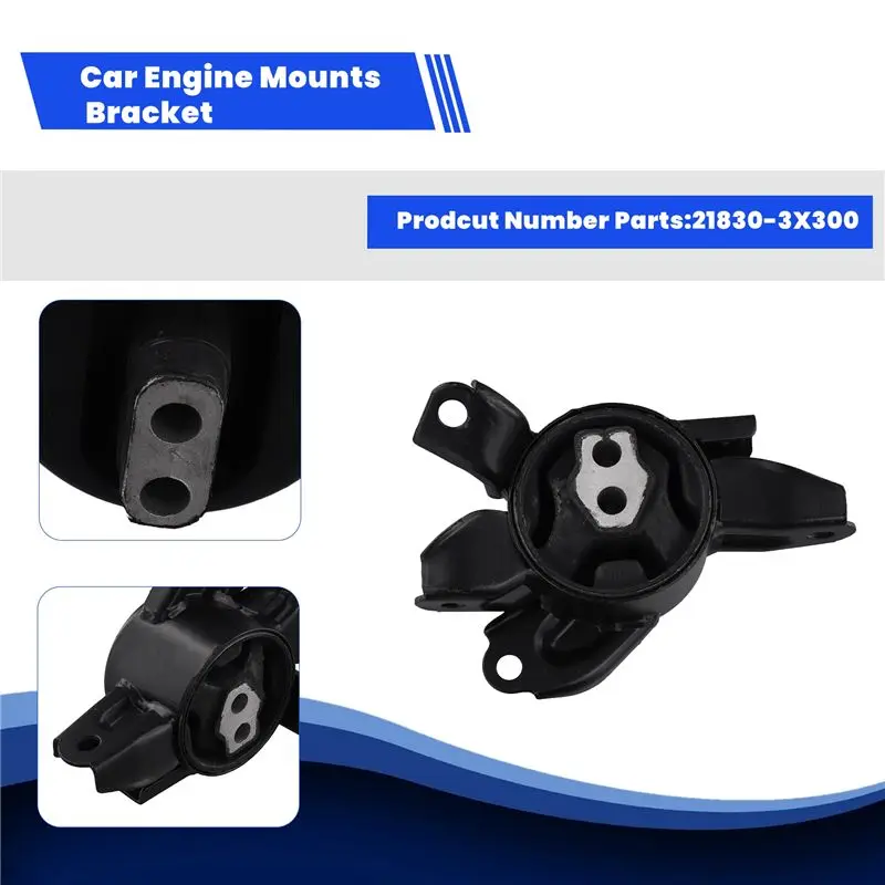 Car Engine Mounts Bracket 21830-3X300 For Kia Forte Elantra Engine Foot Pad Transmission Bearing Shock Absorber-AU62