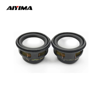AIYIMA 2Pcs Mini Audio Speakers 27MM 4 Ohm 3W Bass Multimedia Portable Sound Speakers Audio Woofer Home TheaterLoudspeaker