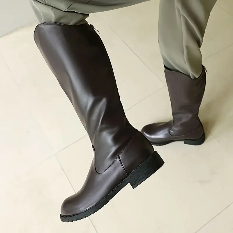 ORCHA LISA Brand Zipper Big Size 48 49 Leisure Daily Knee High