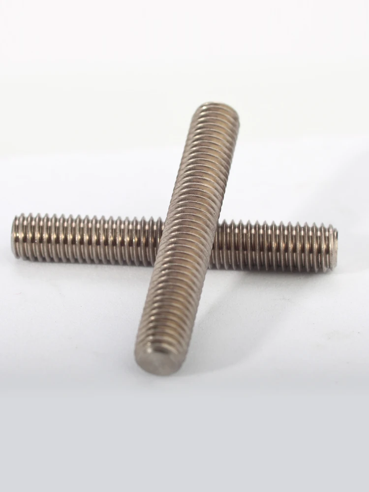 Ta2 Titanium Bolt M3M4M5M6M8 Metric Full Threaded Bar Studding Rod Not Polished Grade 2 Titanium Screw customize