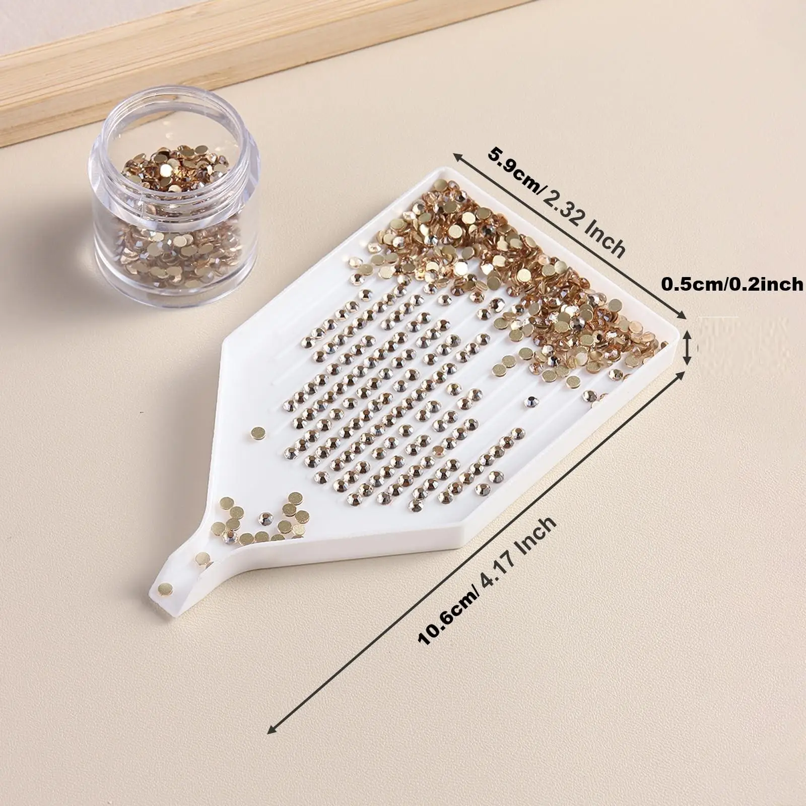 DIY Diamond Painting Trays Available in Different Quantities, Jewelry Bead Picking Trays, Gemstone Sorting Trays, Suitable for DIY Coasters, Art Crafts, Nail Art Dotting Tools