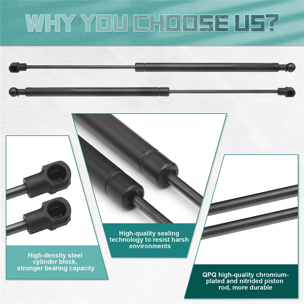 لسيارة شيفروليه سوبربان تاهو جي إم سي يوكون 2000-2006 2 قطعة باب السيارة الخلفي زجاج النافذة رفع دعم الربيع امتصاص الصدمات دعامات الغاز