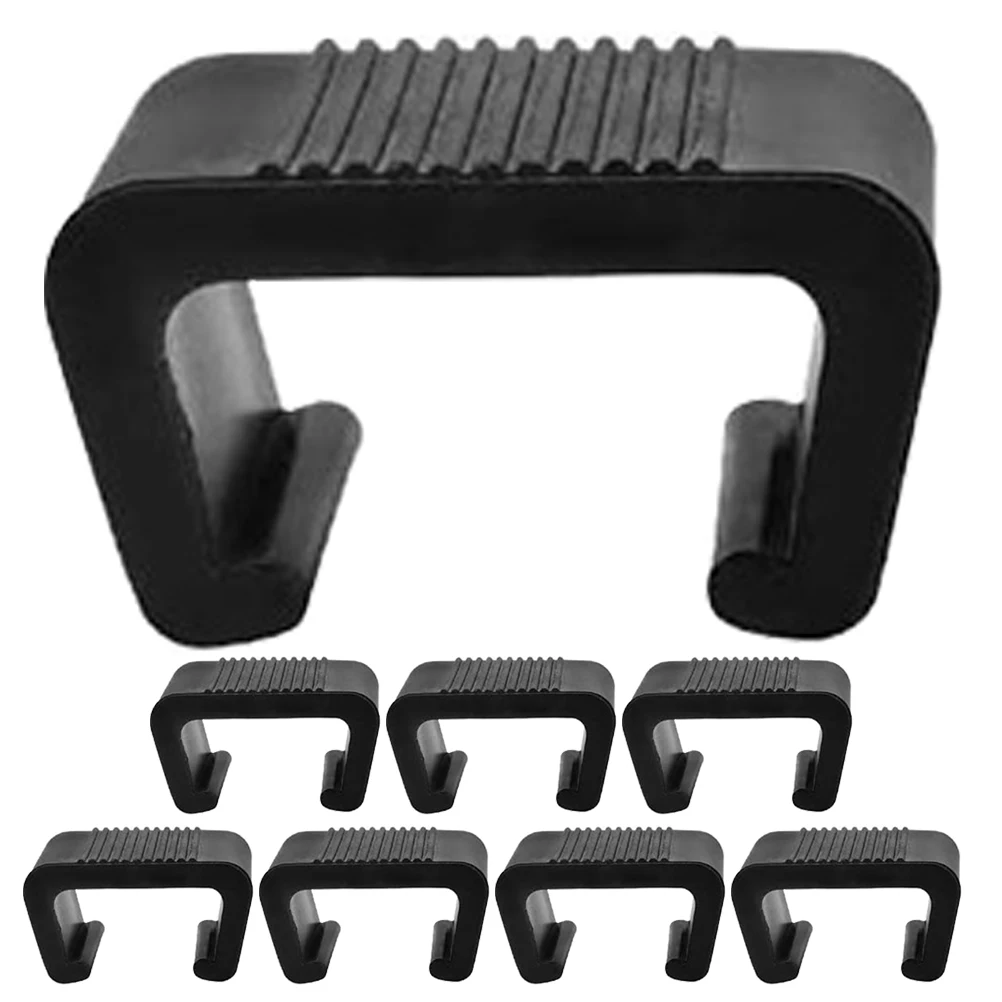 

8pcs Rattan Chair Clamps Wicker niture Fasteners Outdoor Sofa Black Abs Garden Patio Sectional Rattan Clips