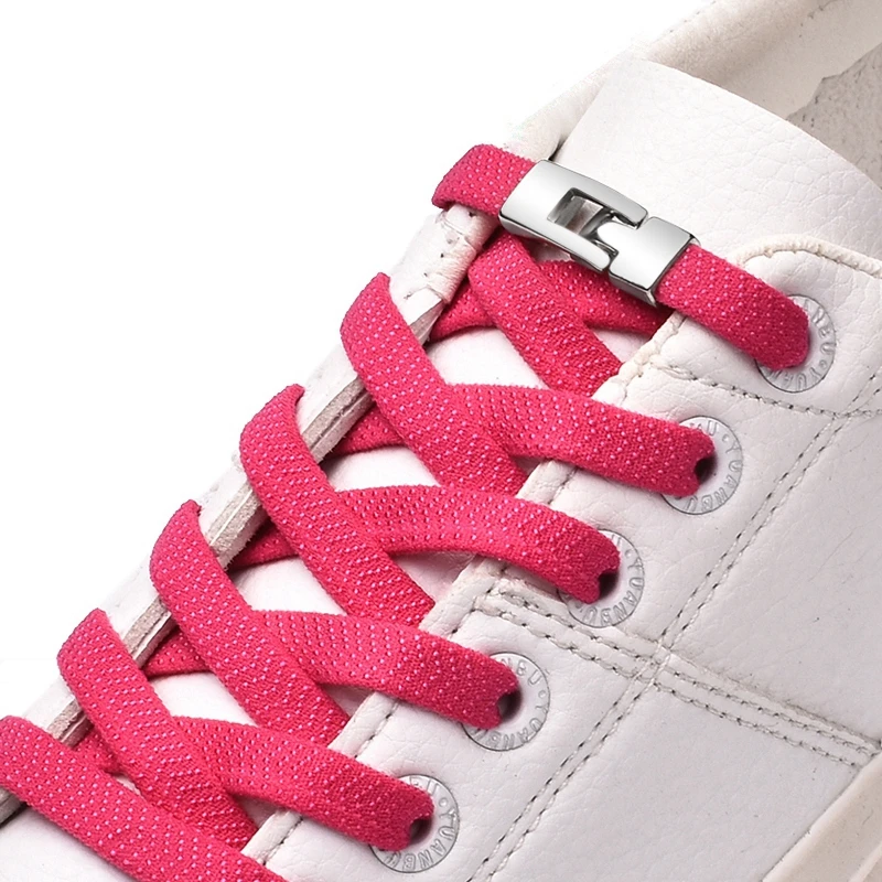 Elastic Cross Buckle Shoelaces New 1 Second Quick No Tie Shoe Laces Kids Adult Unisex Sneakers Shoelace Lazy Laces Strings