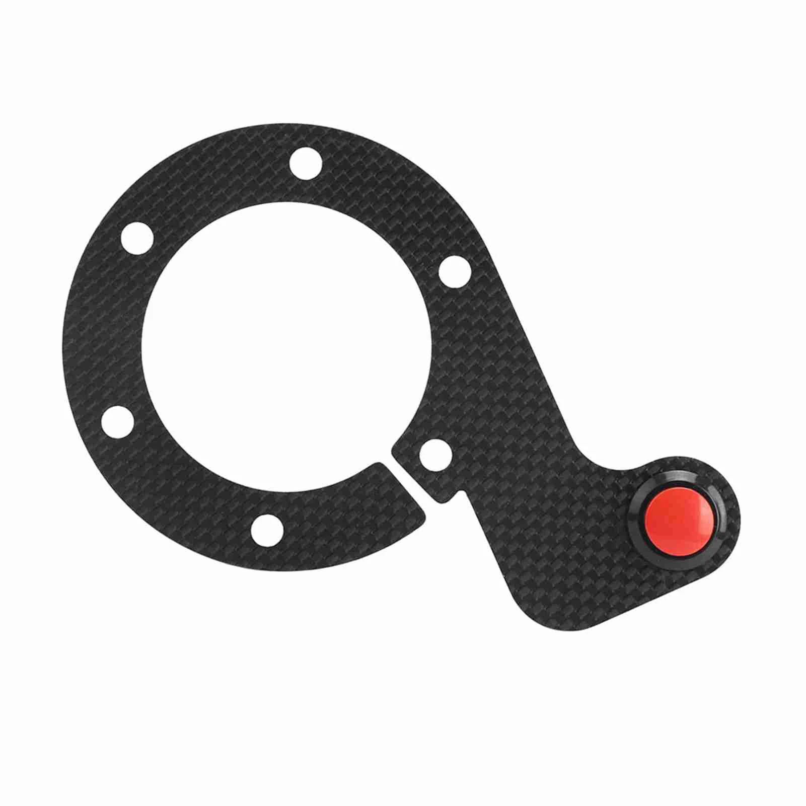 Carbon Fiber External Horn Button Kits (Single Button, 6 Bolts Steering Wheel, for MOMO/OMP/Nardi/Sparco) - Durable view 6