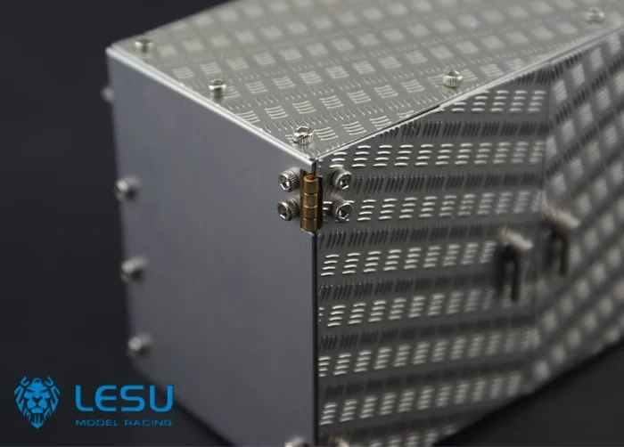 LESU 1/14 Metallo In Lega di Alluminio Simulazione Cassetta Degli Attrezzi Decorazione Parti G-6056 Adatto per Tamiya Scaleclub RC Trattore Camion