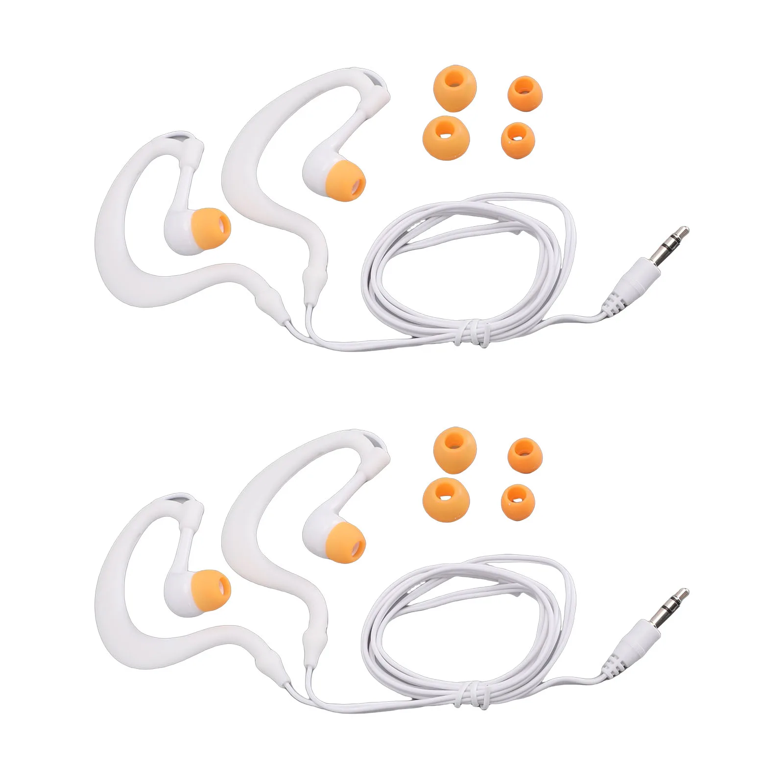 Swimming Earphones IP68 Water Proof 3.5mm Ear Hook Headphone for Sports Running Surfing Gym Workout 3.5mm Swimming Earbuds