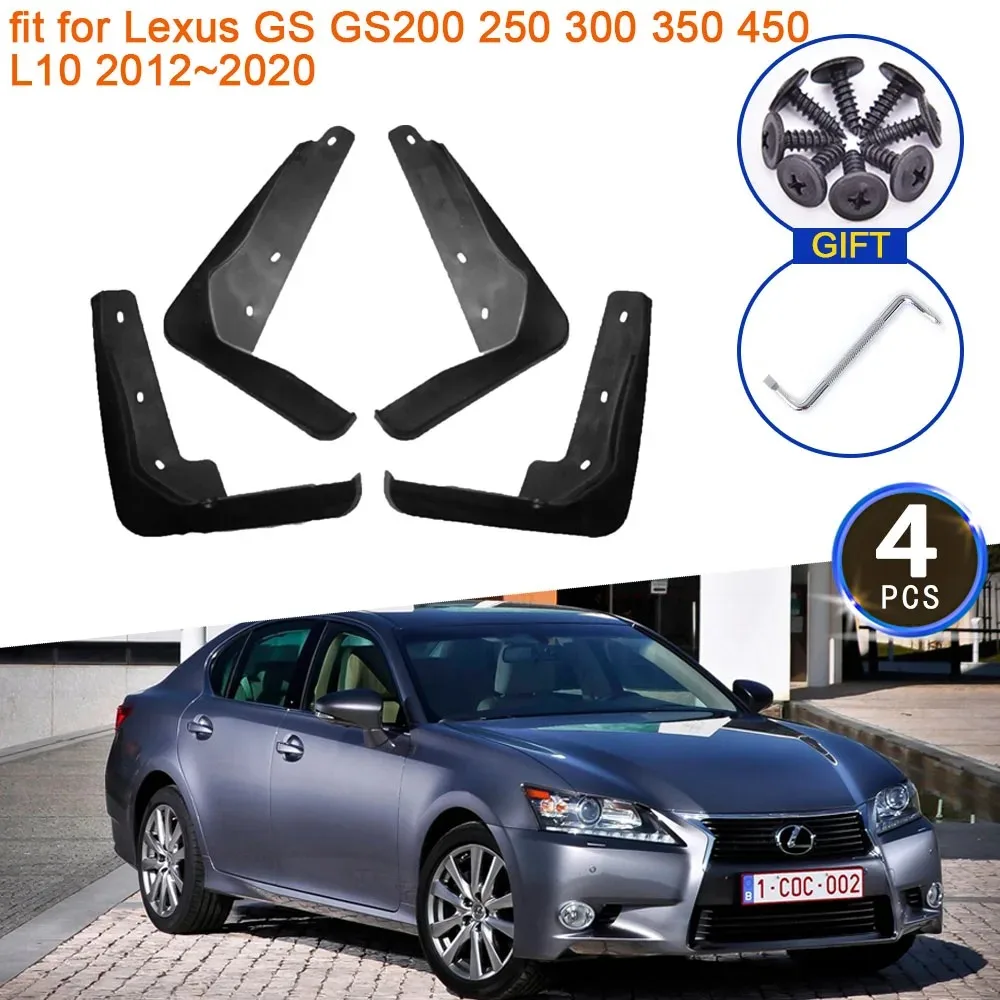 

For Lexus GS GS200 250 300 350 450 L10 2012 2013 2014 2015 2016 2017 2018 2019 2020 Mudguards Splash Fender Mudflaps Accessories