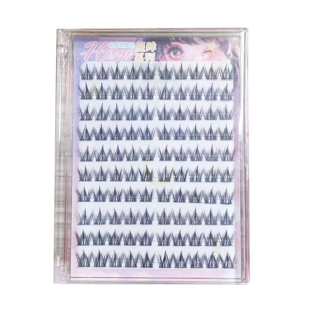 1 ensemble de cils auto-adhésifs pré-collés, aspect naturel, grappes de cils individuels 10-12mm, sans colle, outil de maquillage pour cils
