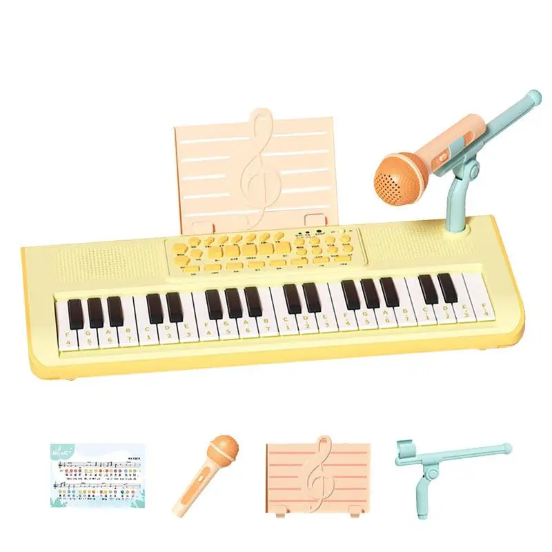 

Kids Keyboard Piano 37 Keys Music Piano With Microphone Kids Music Electric Learning Toys For Developing Intelligence And