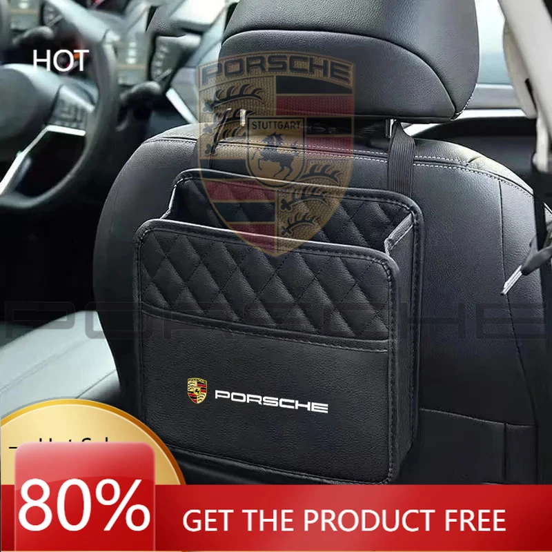 

Наклейка на автомобиль Porsche, эластичная сумка-органайзер для заднего багажника/сиденья для Porsche Cayenne, Panamera, Macan, 911, 718, Taycan, Boxster