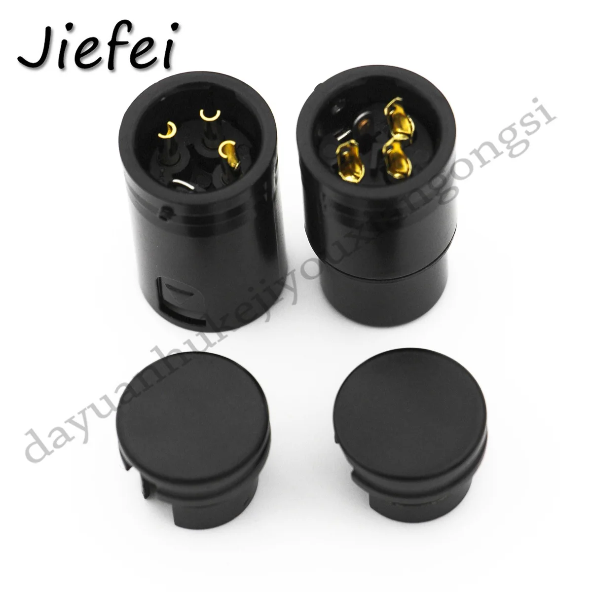 Imagem -02 - Pin de Ouro Preto Escudo Profissional Pinos Ângulo Reto Xlr Macho e Fêmea Plug Alta Qualidade Novo 2050 Pcs