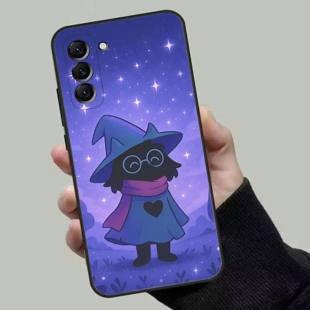Etui na telefon D-Deltarune Ralsei do Samsung Galaxy A13, A21s, A22, A31, A32, A52, A53, A71, A80, miękka czarna obudowa