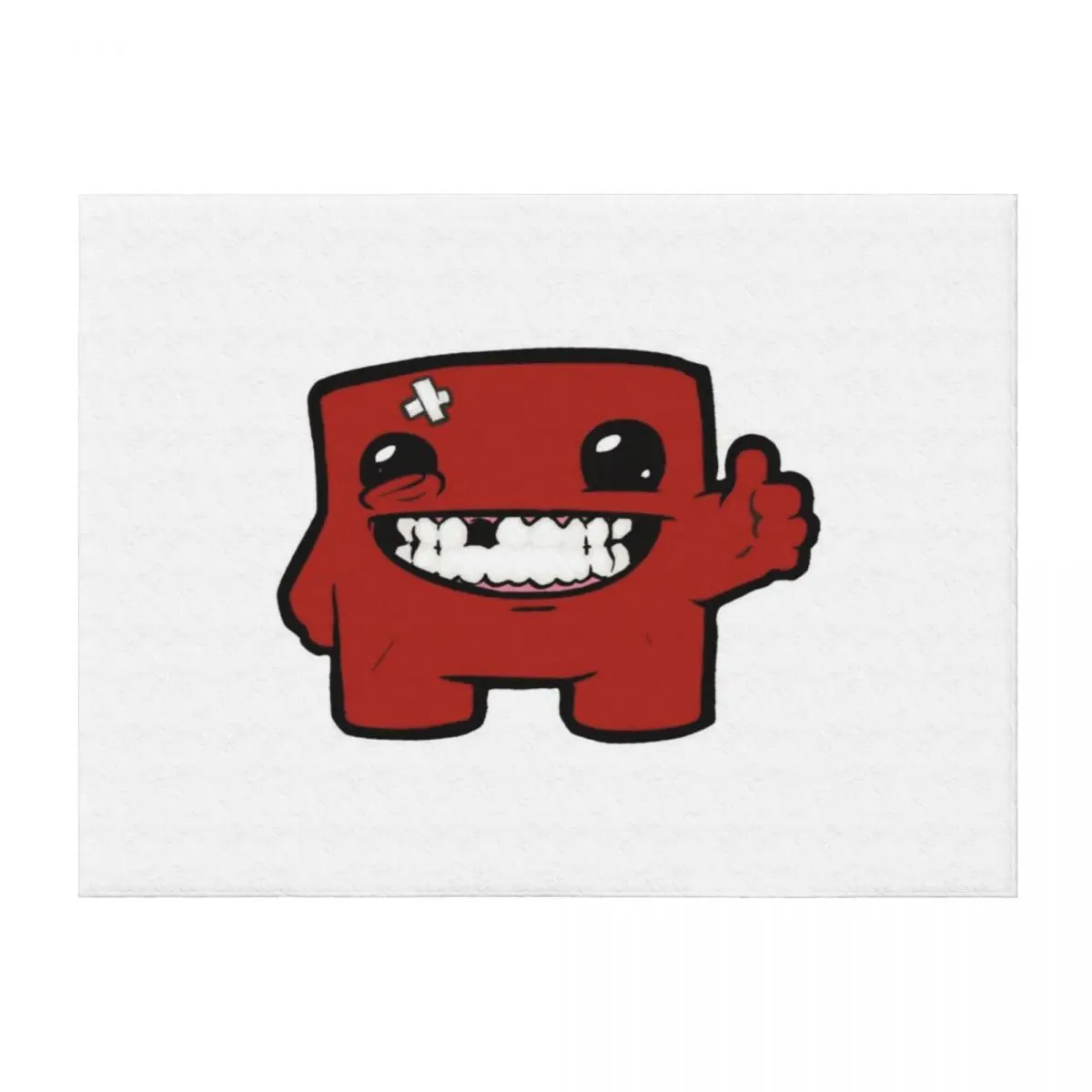 

super meat boy Throw Blanket Thins bed plaid Plaid on the sofa Blankets