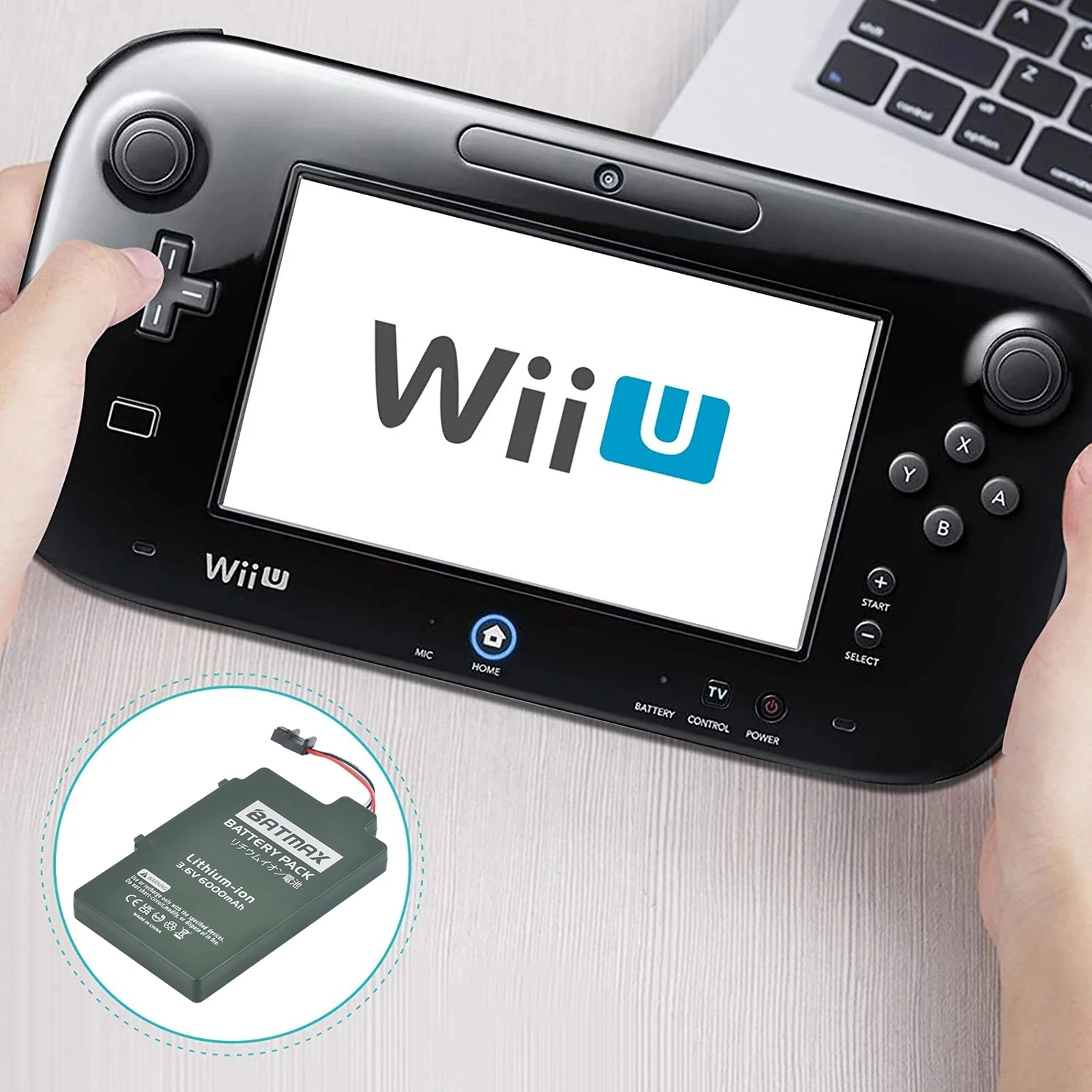 Batería de repuesto Batmax 6000mAh WUP-001 WUP-012 para Nintendo Wii U Gamepad WUP-010 batería con herramientas gratuitas