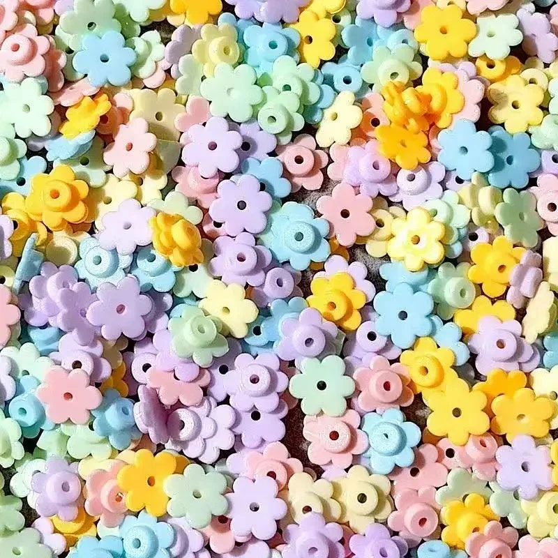 Six‑Petal Petal Shape Building Block Particles, Crunch Fillers for DIY Squeeze Ball, Slime, Handmade Craft Decoration Supplies