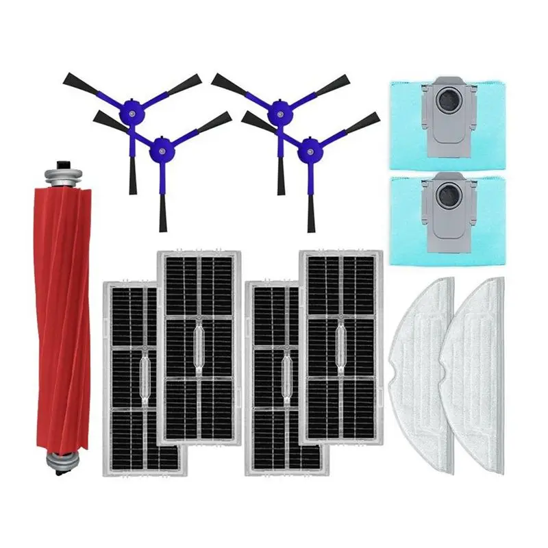

A21Q-Для Roborock S7 Maxv Ultra G10S PRO HEPA-фильтры, основная/боковая щетка, швабра, мешок для пыли, запасная часть для робота-пылесоса