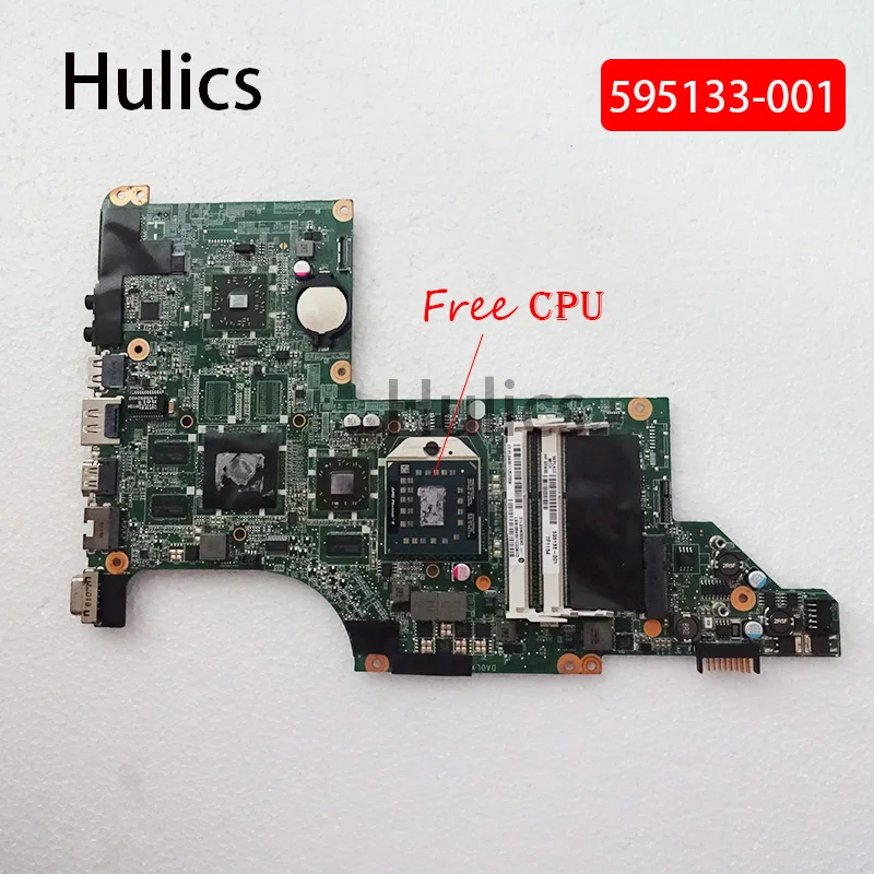 

Материнская плата Hulics 595133-001 для ноутбука HP PAVILION DV6-3000, материнская плата 595133