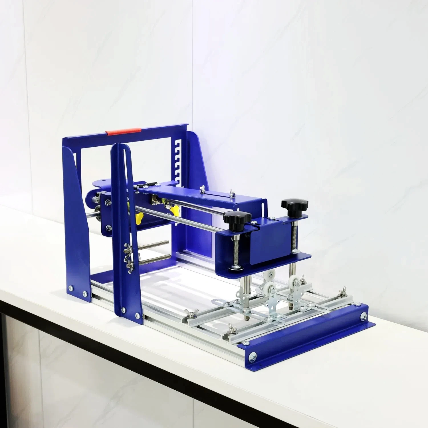 DL-qm-001 Semi-Automatic Servo Oval Screen Printing Machine Plate Cup Fixture Color Paper Cutting Machine Presented Screen