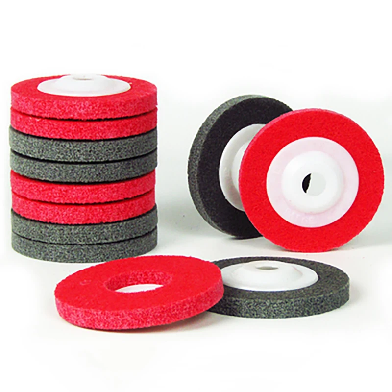 4-Inch Polijstschijf 100*16 Buffing Pad Roestvrij Staal Polijsten Pad Voor Polijsten Machine Nylon Geborsteld Wiel fiber Wiel