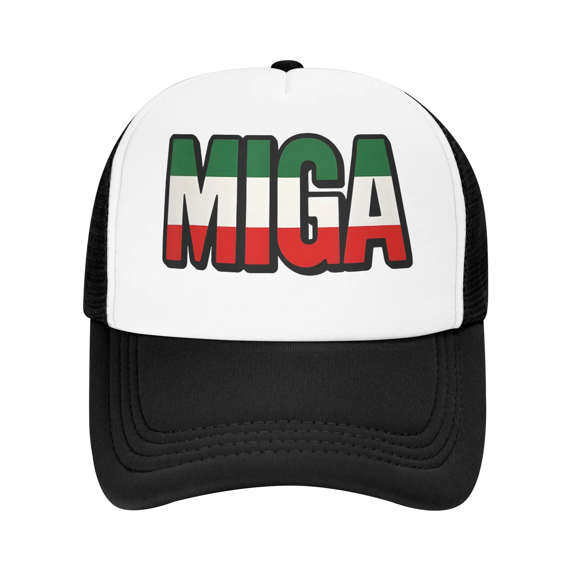Iran Patriotic MIGA Flag Casual Baseball Cap  Outdoor Gym Trucker Hat Spring Sun Visor Unisex Men Fashion Snapback Cap