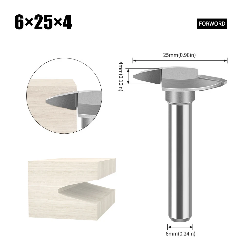 Engraving Cutter Forward Reverse Crafting Tools 1 4 Shank Welded Seamless Design 6mm Shank Diameter High Frequency Welding