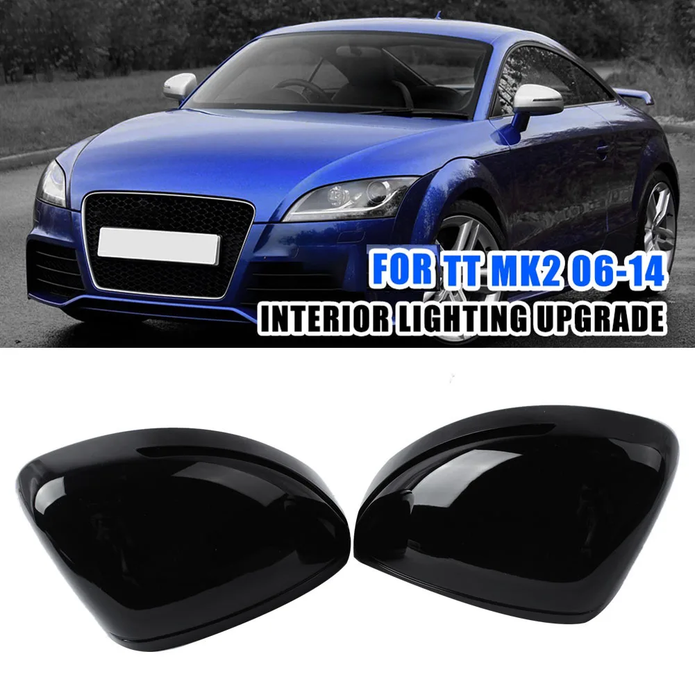 Car Side Rearview Mirror Cover Wing Mirror Shell for Audi TT TTRS 8J R8 2007-2015