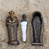 Egyptian Mummy Model Egyptian Mummy Egypt Miniature Egyptian King Sandplay Mummy Statue Resin Figurine.Model Hot Sale Hot Sale