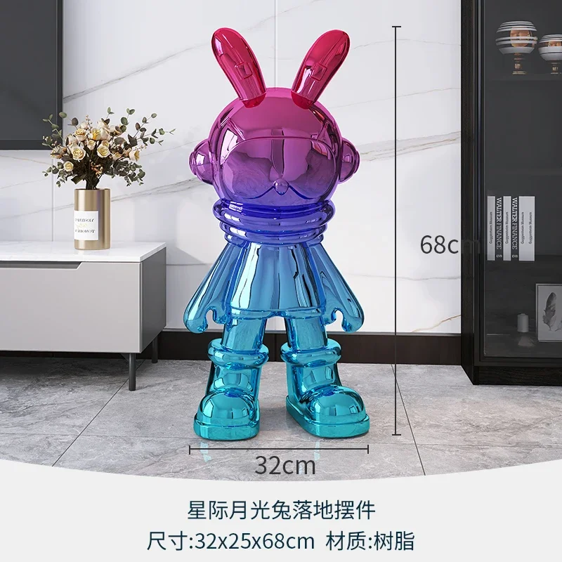 Creative Spaceman Astronaut Large Floor Ornaments Hallway Modern Light Luxury Home Decorations