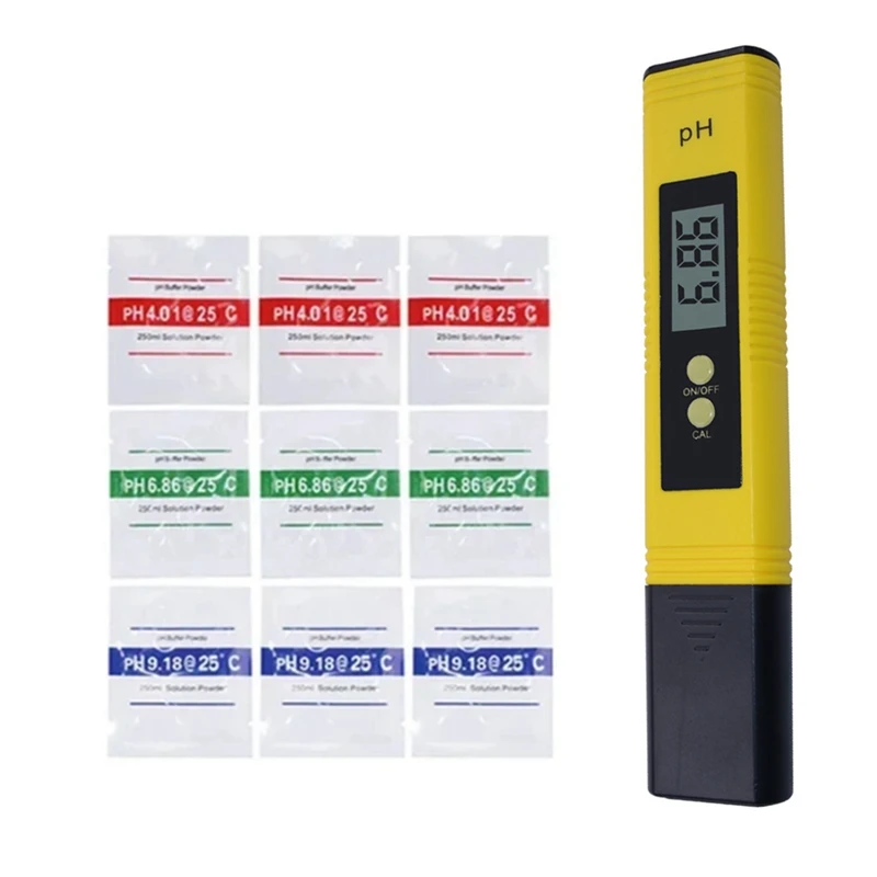 

0.01 Precision LCD PH Meter Water Quality Tester Digital Measuring Range PH Test Pen For Swimming Pool Aquarium 1Set