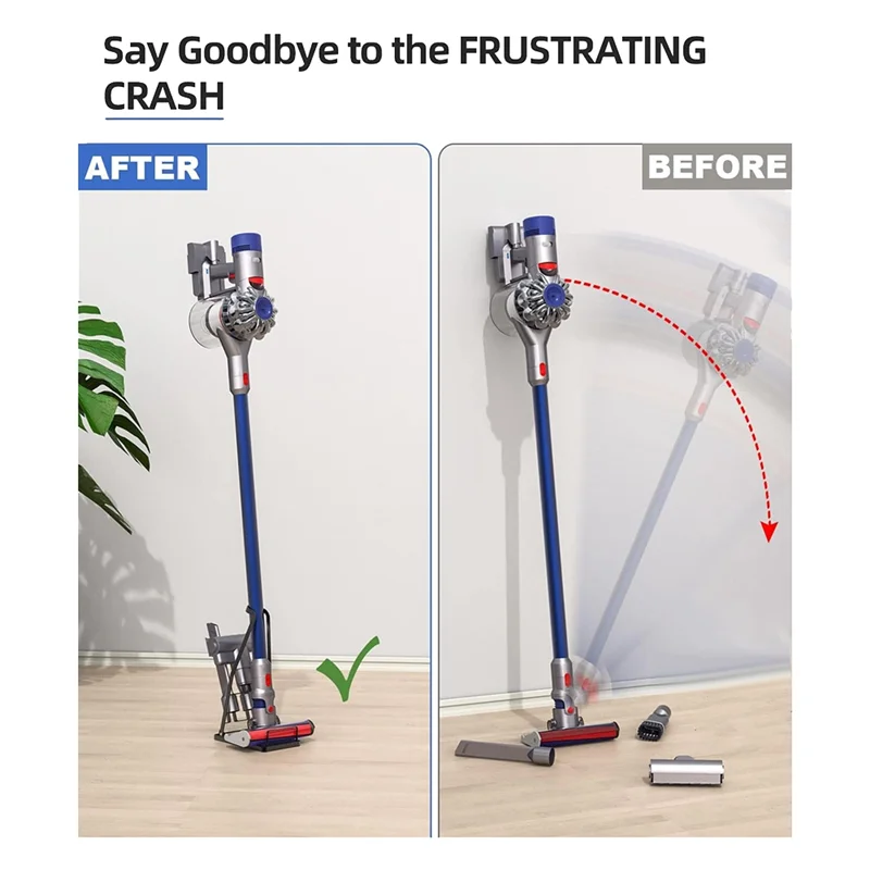 EAS Vacuum Stand Stick-stofzuiger, zonder boren, vacuümholer voor draadloze stofzuiger en opzetstukken