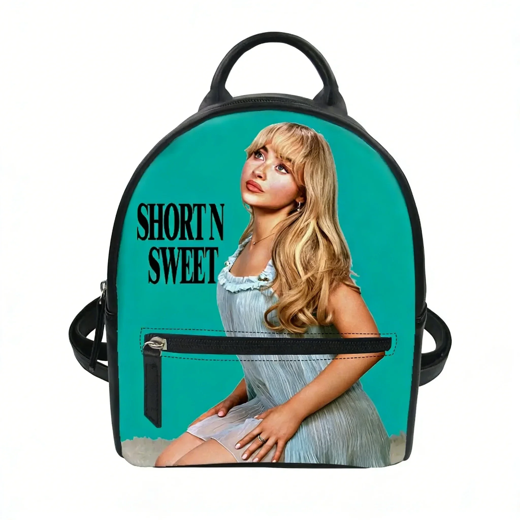 Sabrina Carpenter Singer Actor Custom Backpack Purse Women Carter Schoolbags Double Shoulder Bag Mini Daypack Leather Travel Bag