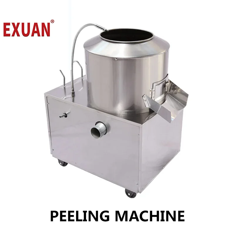 Descascador de Batata Automática Pequena Máquina de Peeling de Aço Inoxidável Taro Potato Groundnut Ginger Peeler Comercial