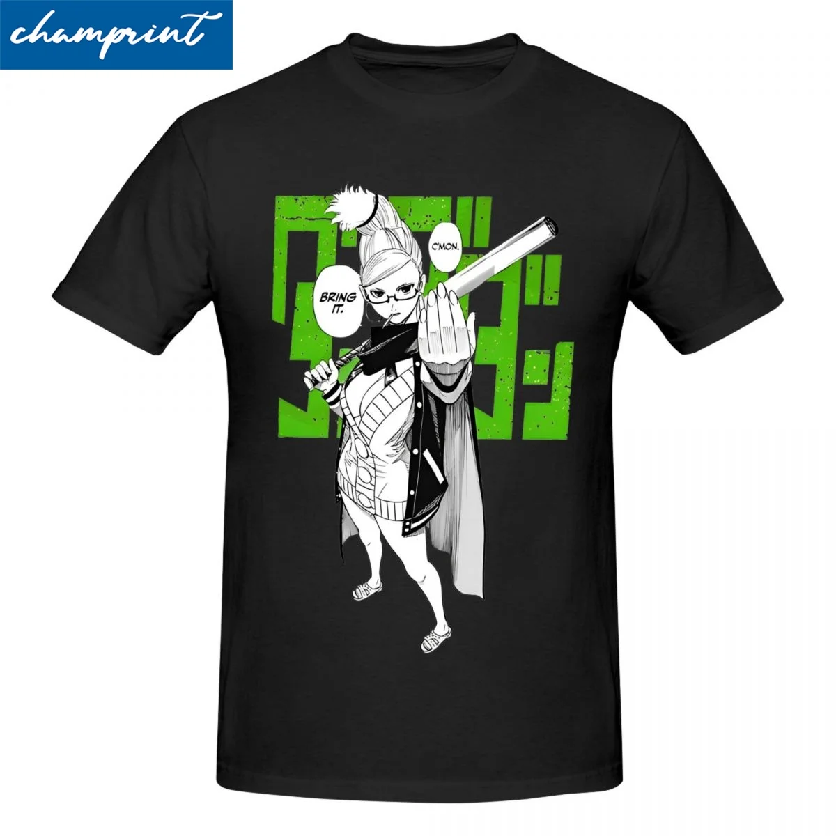 Granny Ayase Tshirt Men 100%Cotton Top Tee Retro Anime Dandadan Round Neck Short Sleeve