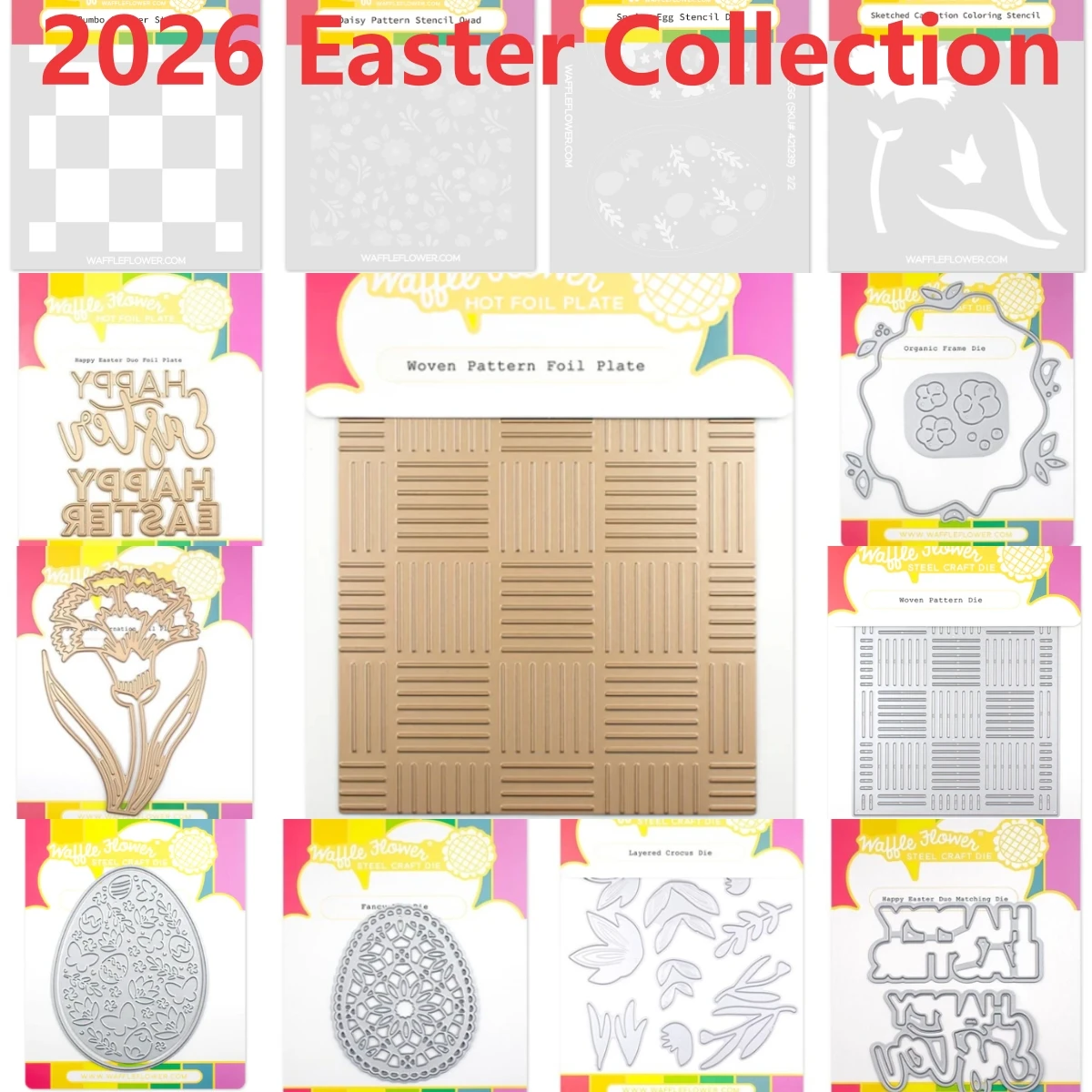 Lovely Rabbit Easter Collection 2026 NEW Cutting Dies Scrapbook Diary Decoration Stencil Embossing Template DIY Greeting Card