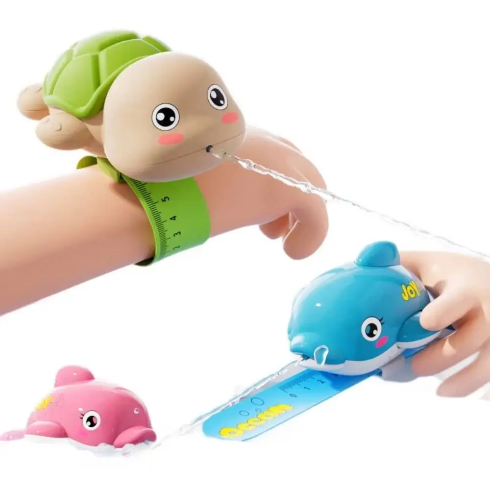 

Wrist Water Toy Cute Turtle Dolphin Slap Bracelet Press Type Squirt Toy For Boys Girls Summer Bath Beach Swimming Pool