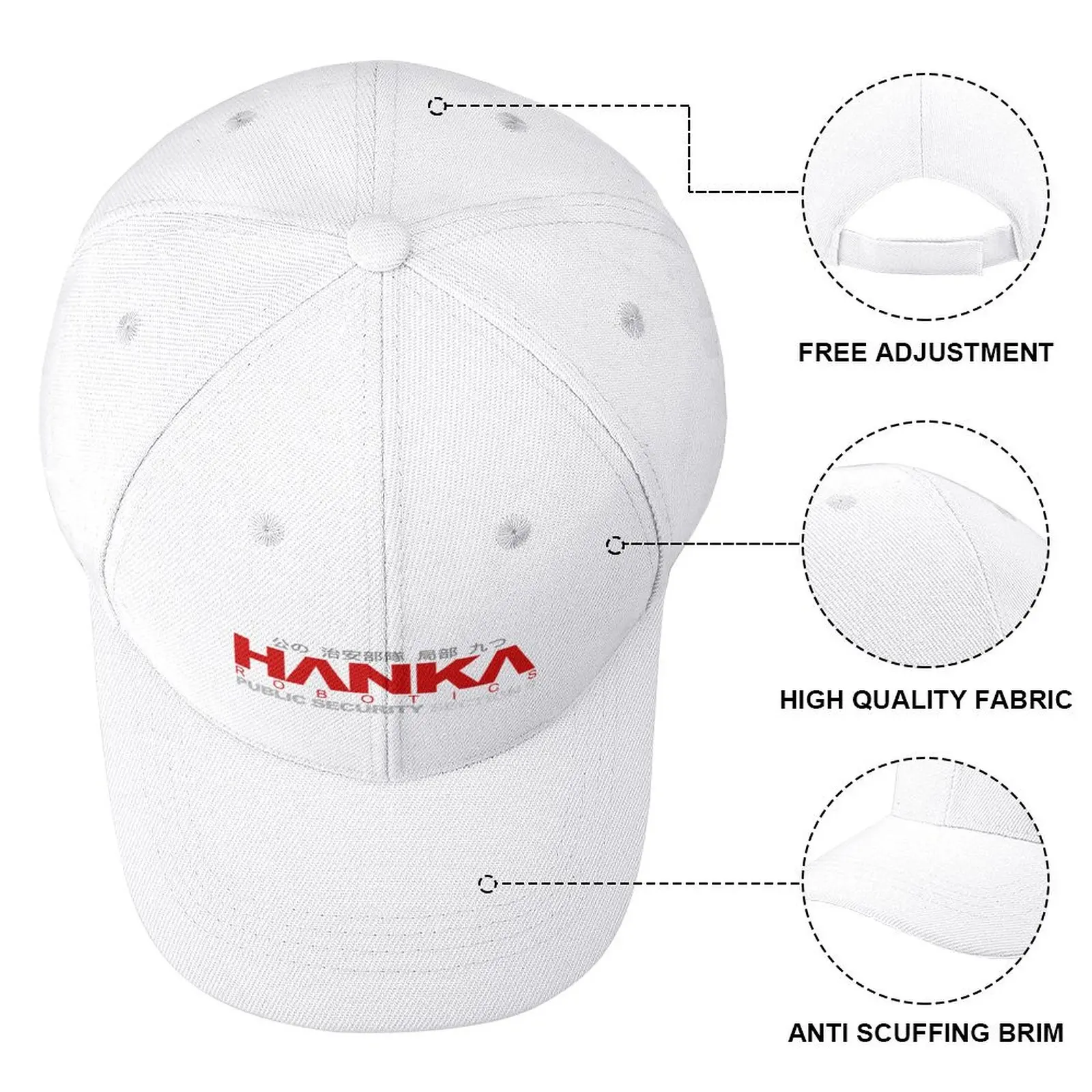 HANKA Robotics Section 9 Inspired by Ghost in the Shell Classic T-Shirt Baseball Cap Bobble Hat party Hat Caps For Men Women's