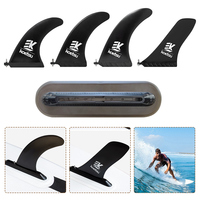 8/9/10 Inch Nylon Plastic Thruster with Fin Screw Surf Fin Detachable Surfing Accessories for Surfboards SUPs and Kayaks