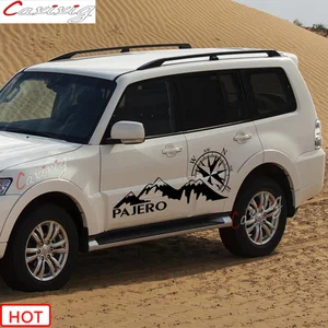 Đồ thị decal vinyl của la bàn núi cho mitsubishi pajero thể thao pajero ngoài đường sọc cơ thể cửa trang trí cửa 12 Bán hàng chính Pajero Compass - 7