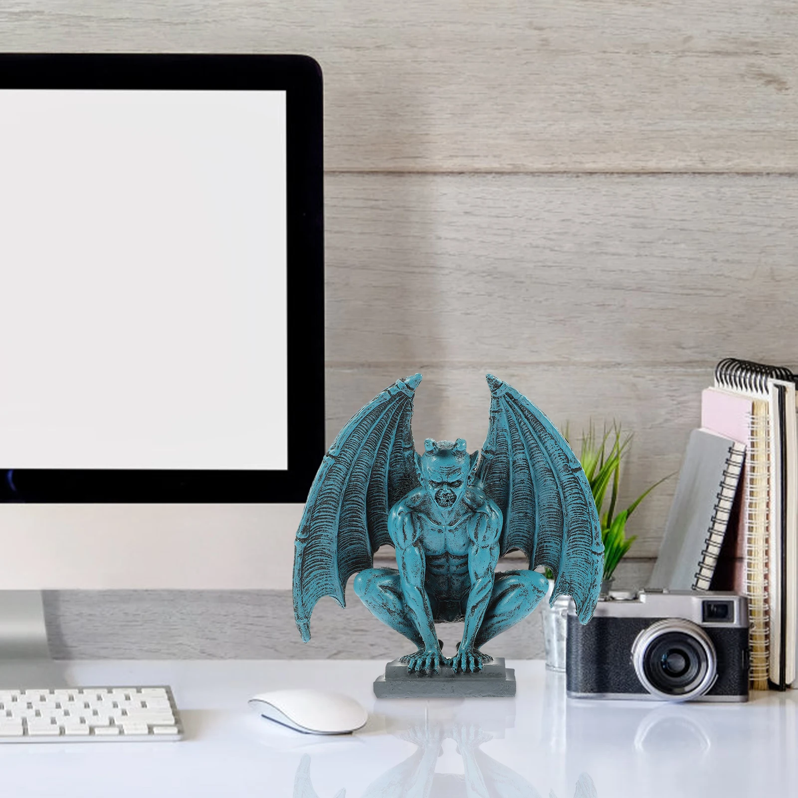 

Gargoyle Statue Resin Monster nament Gothic Figurine Decorative Dragon Sculpture Garden Lawn Home Office Decor Crafts