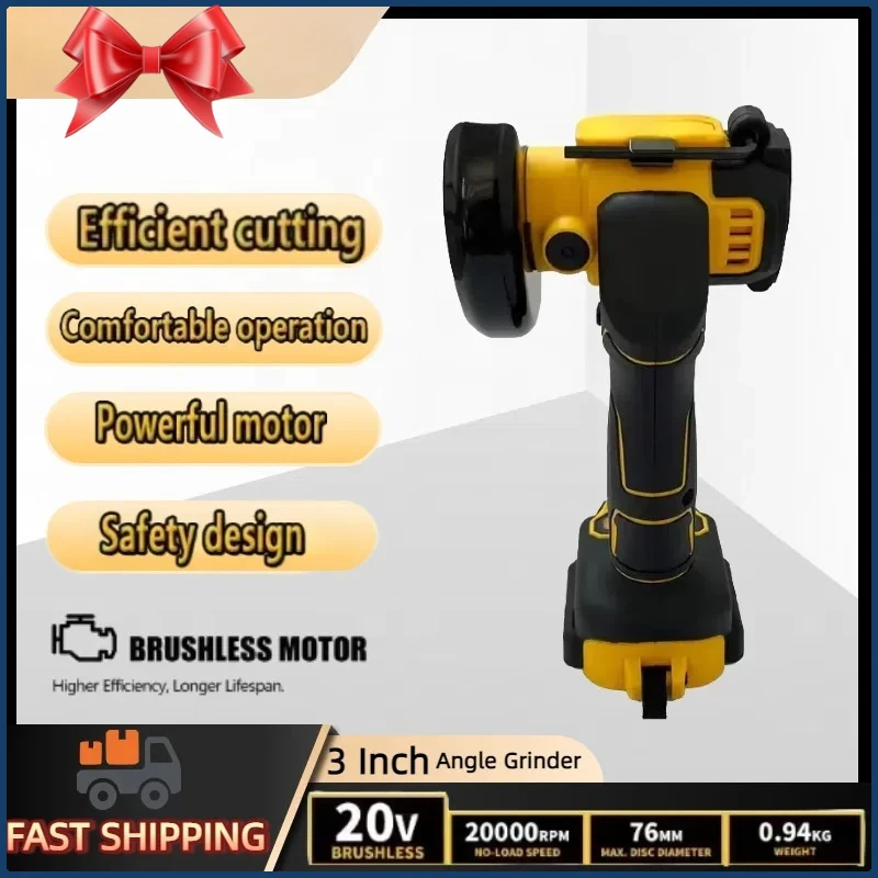 صالح ديوالت 3 بوصة طاحونة زاوية صغيرة اللاسلكي تلميع ماكينة الطحن قطع كهربائية أدوات كهربائية لبطارية ديوالت 20 فولت