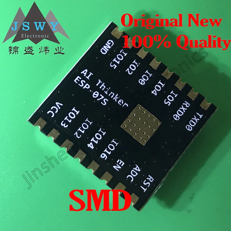 (2-20 Buah) ESP-07S SMD Modul Wi-Fi Daya Rendah/Chip Inti: ESP8266/Stok Asli Baru/Pengiriman Cepat