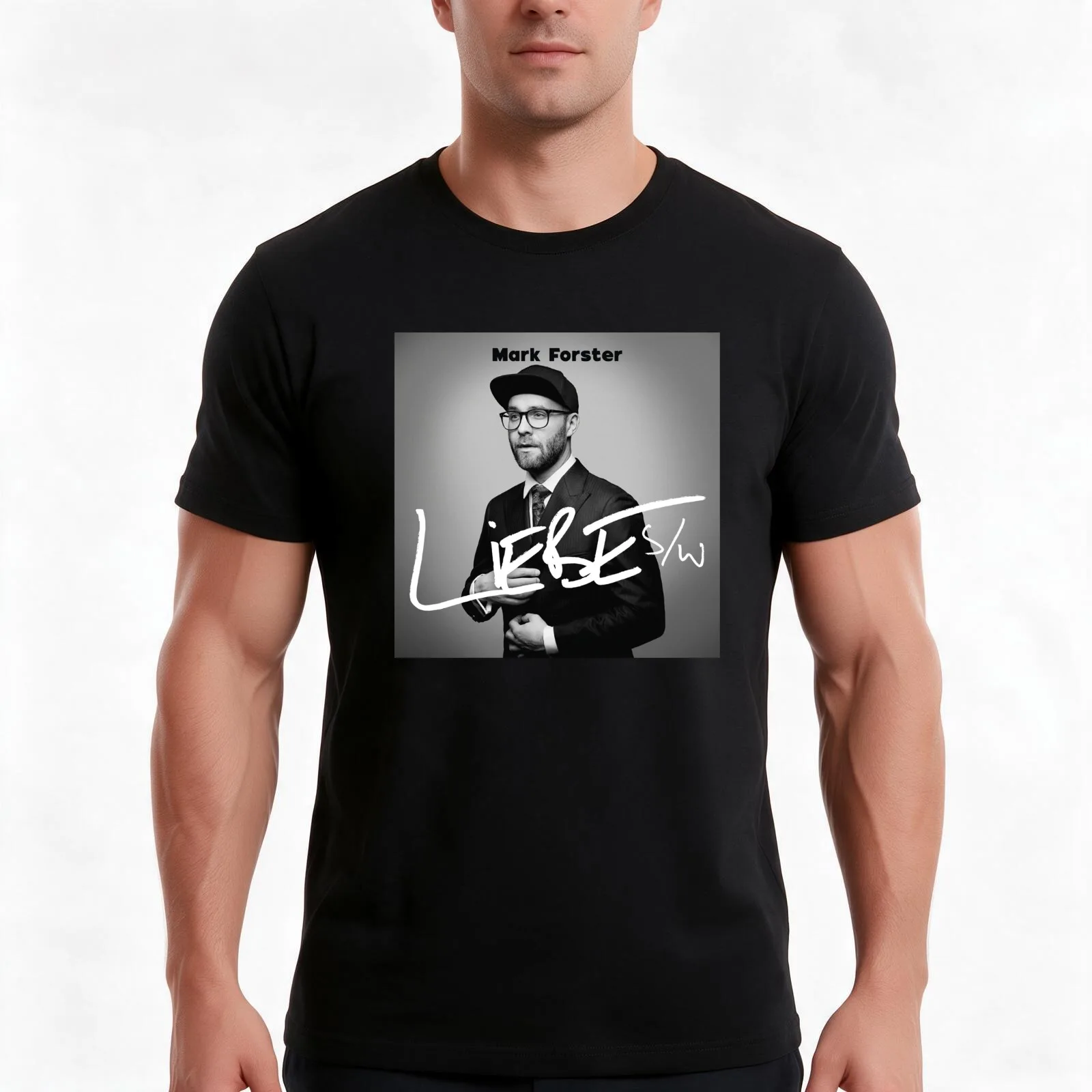 Mark Forster - Liebe Album T-Shirt Summer Casual Cotton Tee Oversized Streetwear Tops Vintage Graphic Print Unisex Men Women