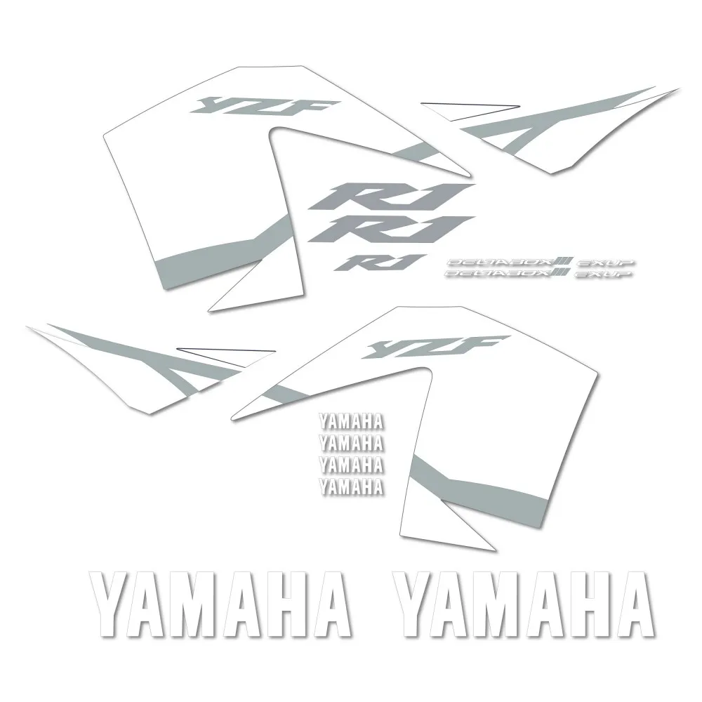 Motorbike road compatible sticker kit Blue Yamaha YZF R1 2002