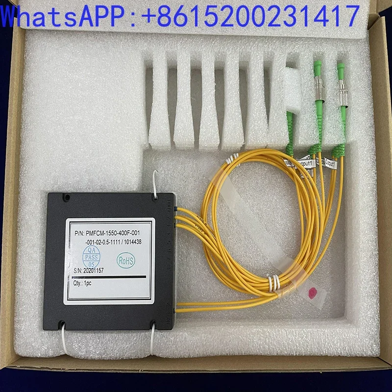 1/3 polarization fiber splitter/combiner, 1550NM, box type, 2.0MM, 1m, FC/APC slow axis alignment