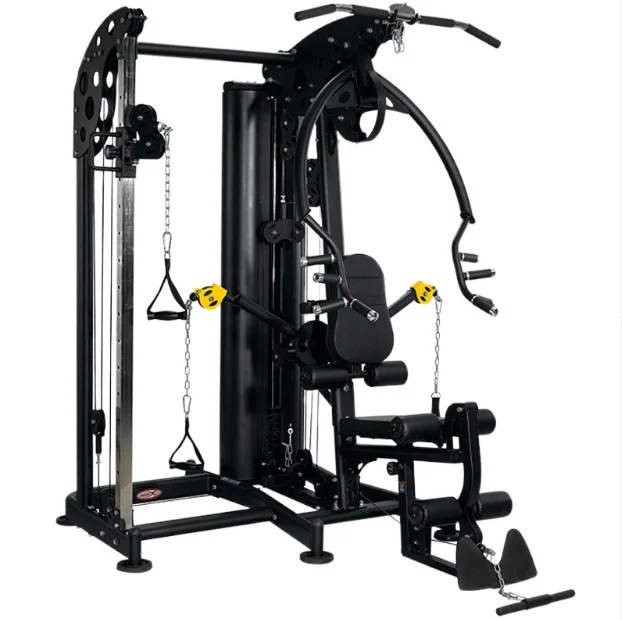 Two-Station Gym Machine Comprehensive Strength Fitness Device with Mutli Function Station Body Extension Equipment for Exercise