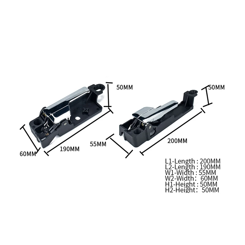 Remplacement de la poignée de porte intérieure, adaptée pour Lincoln, Ford, ktMKZ, Mercury, Milan, E5Z5422600A, 6E5Z5422600AA, 6E5Z542260l'autorisation