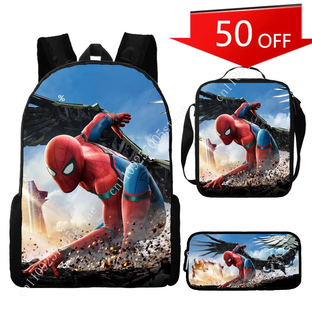 

Новый рюкзак Marvel Spider-Man – вместительный школьный рюкзак и сумка для обедов в стиле аниме/мультфильмов