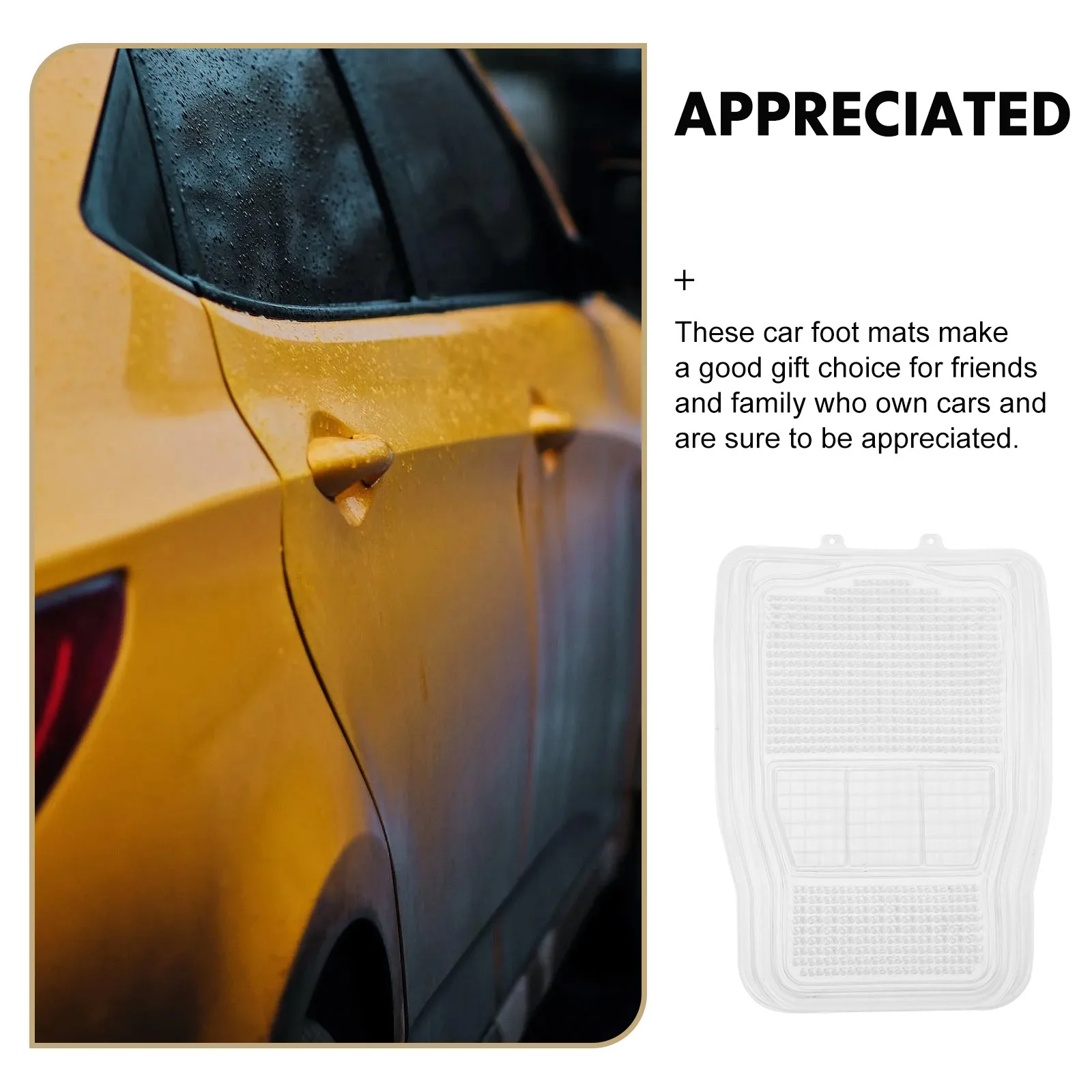 

Silicone Car Waterproof Mud Resistant Auto Floor Protection Mats for SUV Front Seat Floor Large Lightweight Vehicle Foot